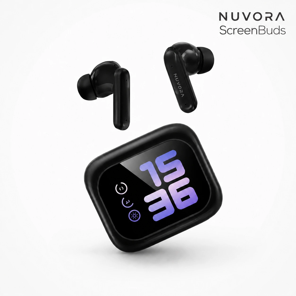 Nuvora ScreenBuds Smart Display Wireless Earbuds product image