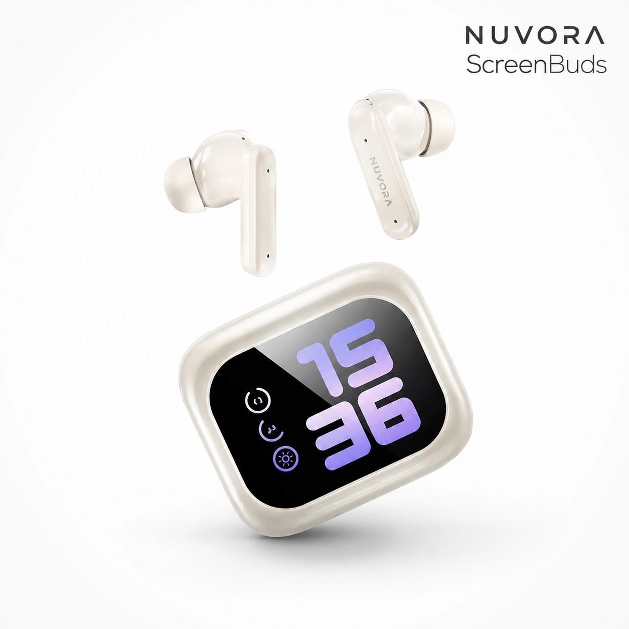 Nuvora ScreenBuds Smart Display Wireless Earbuds gallery thumbnail