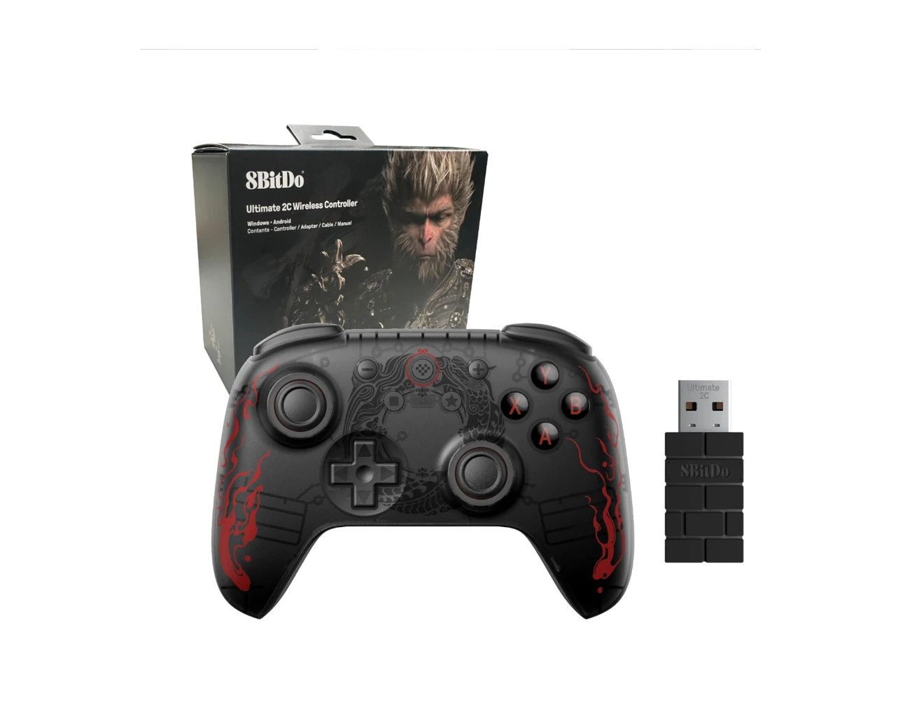 8BitDo Ultimate 2C Wireless Controller - Black gallery thumbnail