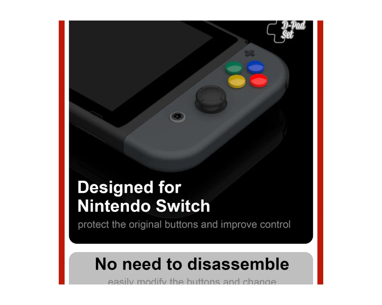 Akitomo D-Pad Button Cap Set for Switch 2 gallery thumbnail