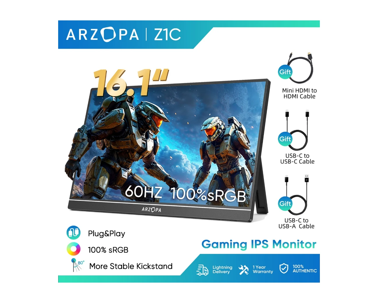 Arzopa Z1C 16.1-inch FHD Portable Monitor product image