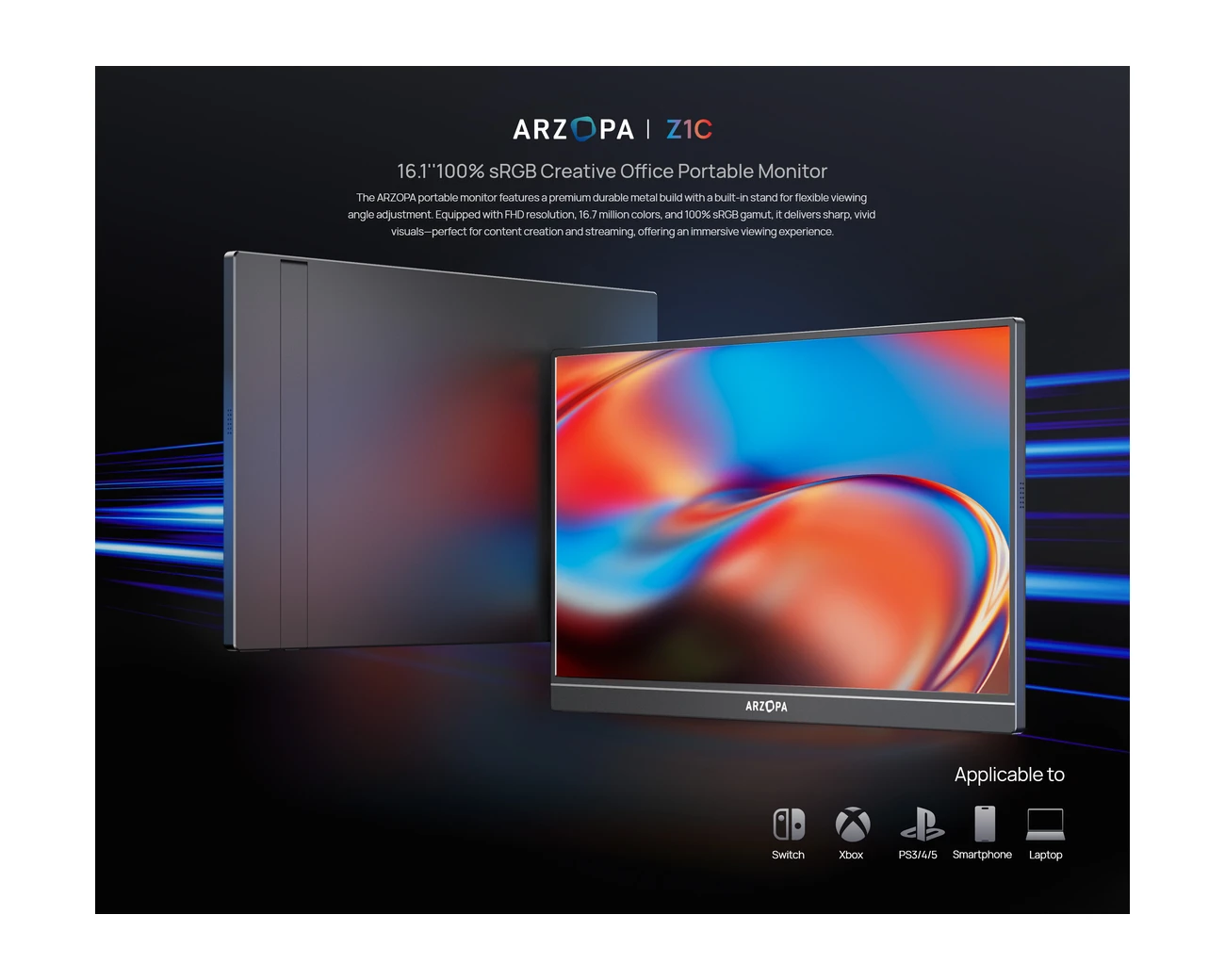 Arzopa Z1C 16.1-inch FHD Portable Monitor gallery thumbnail