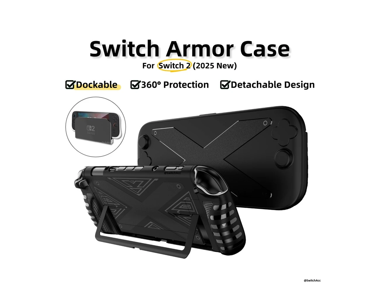 Nintendo Switch 2 Dockable Grip Armor Case product image