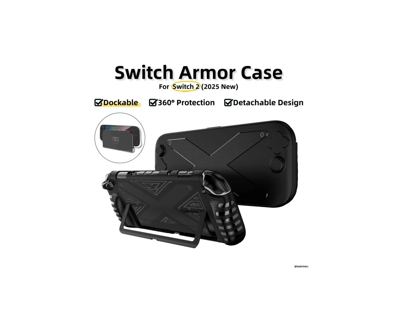 Nintendo Switch 2 Dockable Grip Armor Case gallery thumbnail