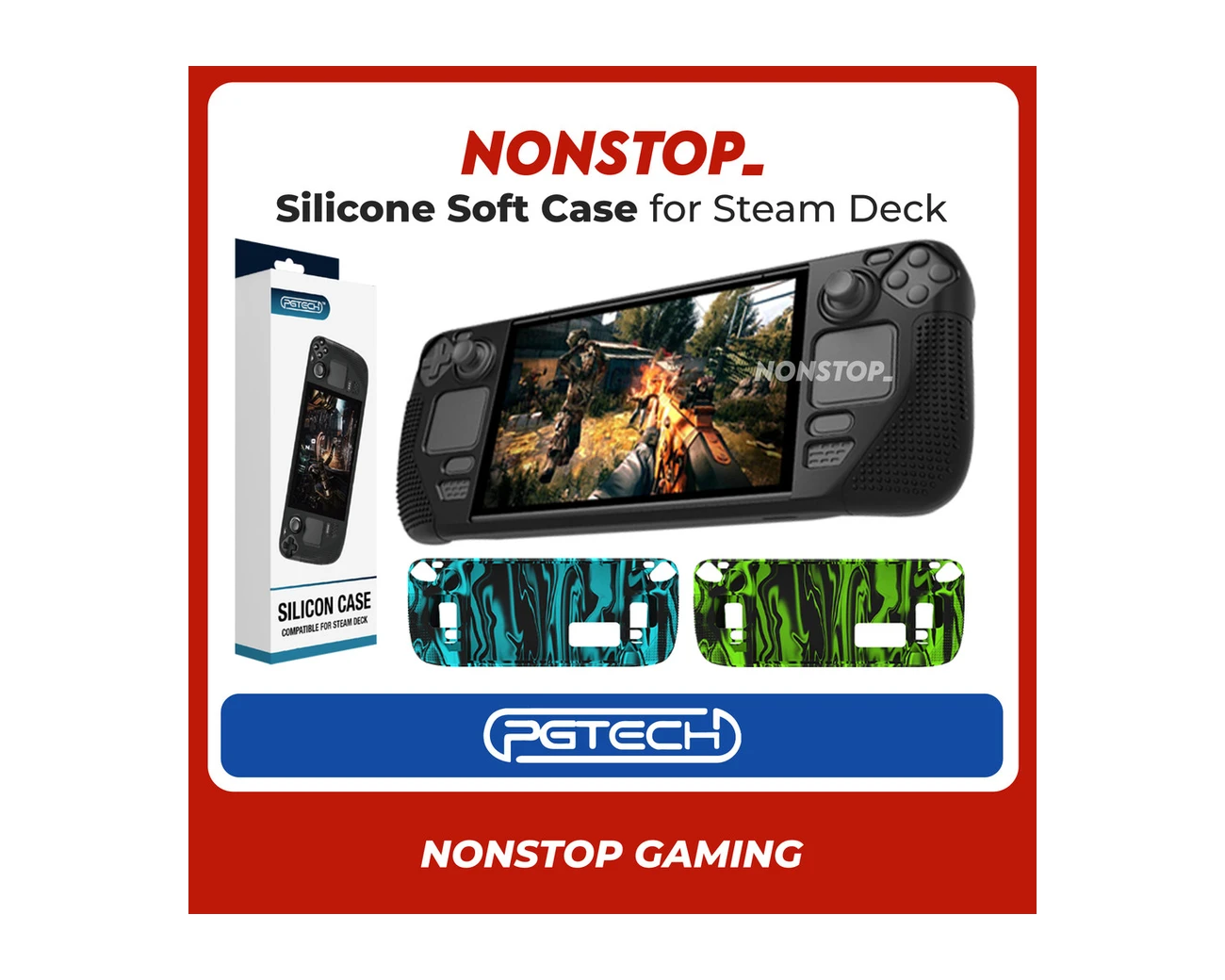 PGTECH Steam Deck Silicone Case gallery thumbnail