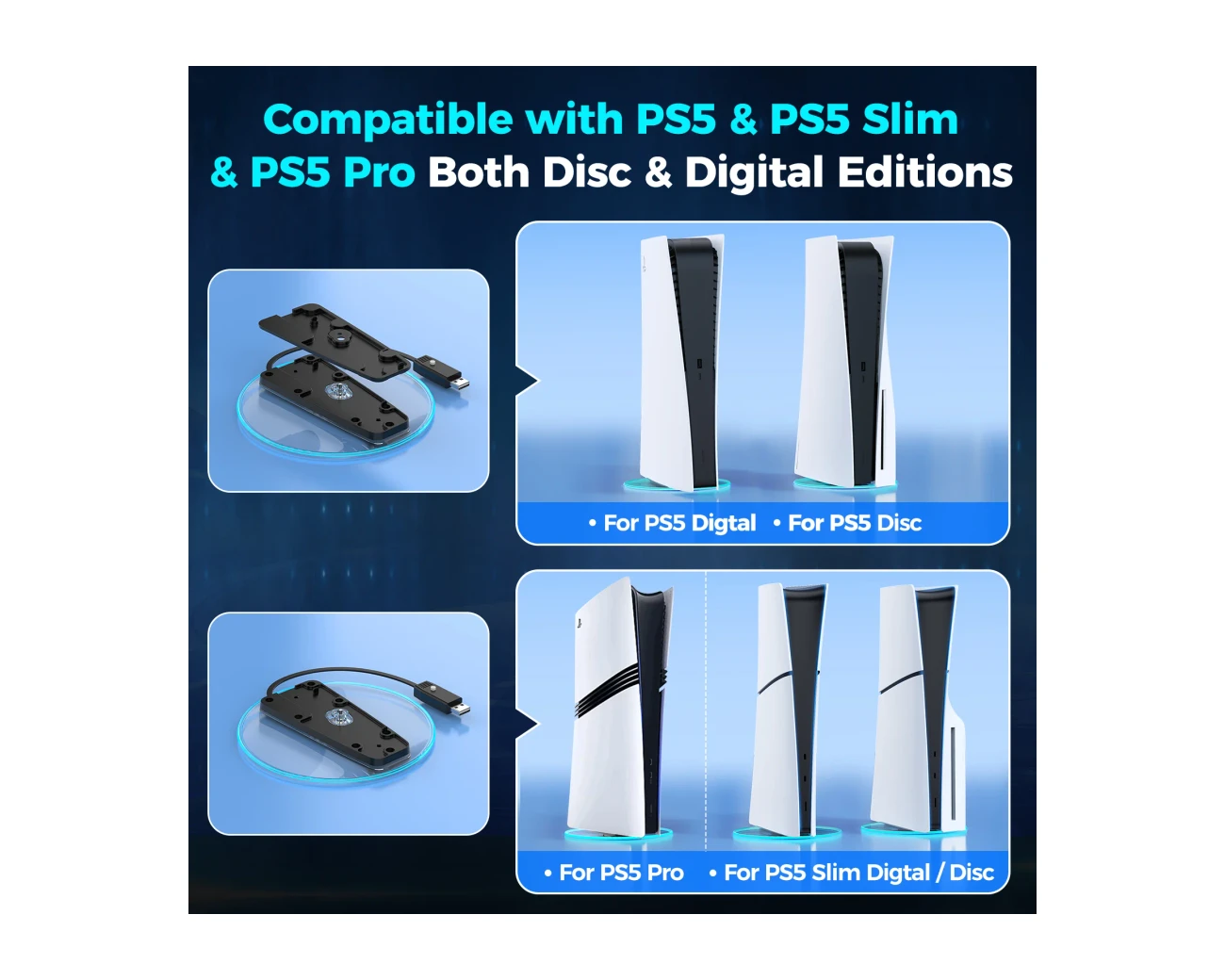 Sony PS5 Vertical Stand Slim / Pro gallery thumbnail