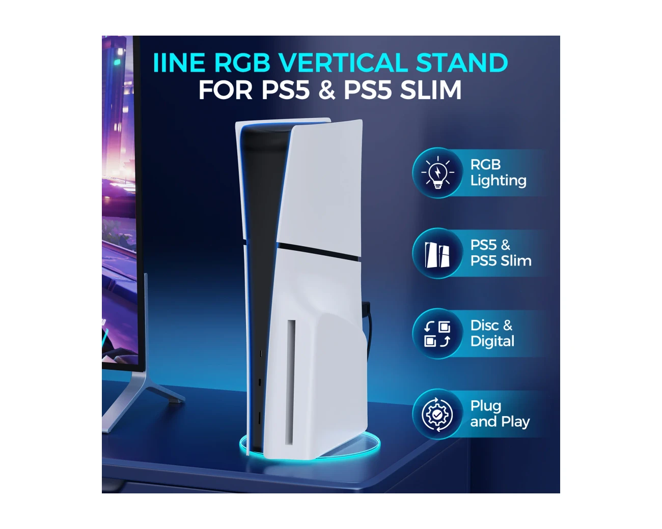 Sony PS5 Vertical Stand Slim / Pro gallery thumbnail