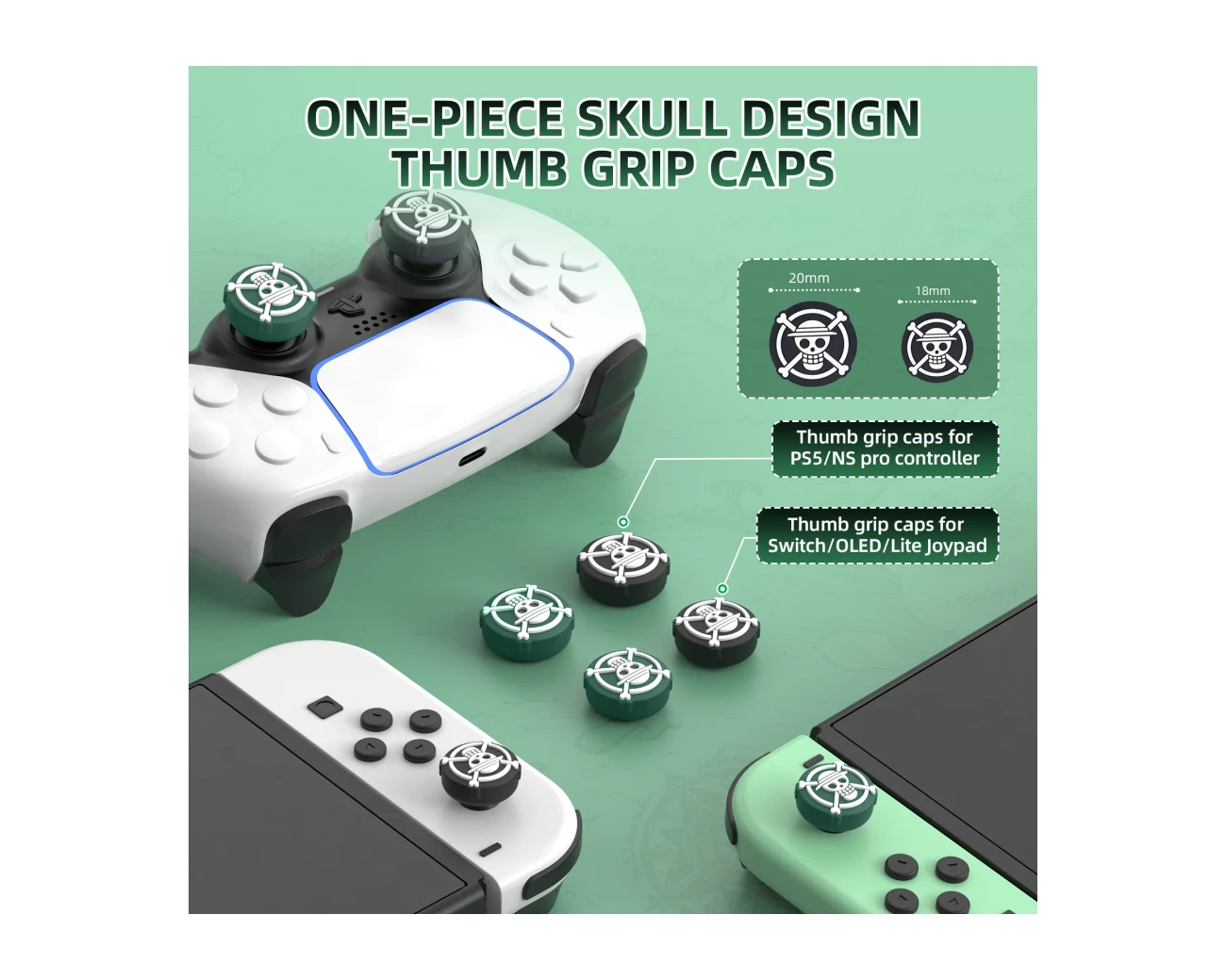 Switch 2 Thumb Grip Caps 4-Pack product image