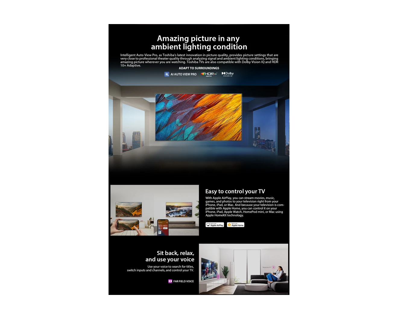 Toshiba Z670RP 144Hz Mini LED Smart TV gallery thumbnail