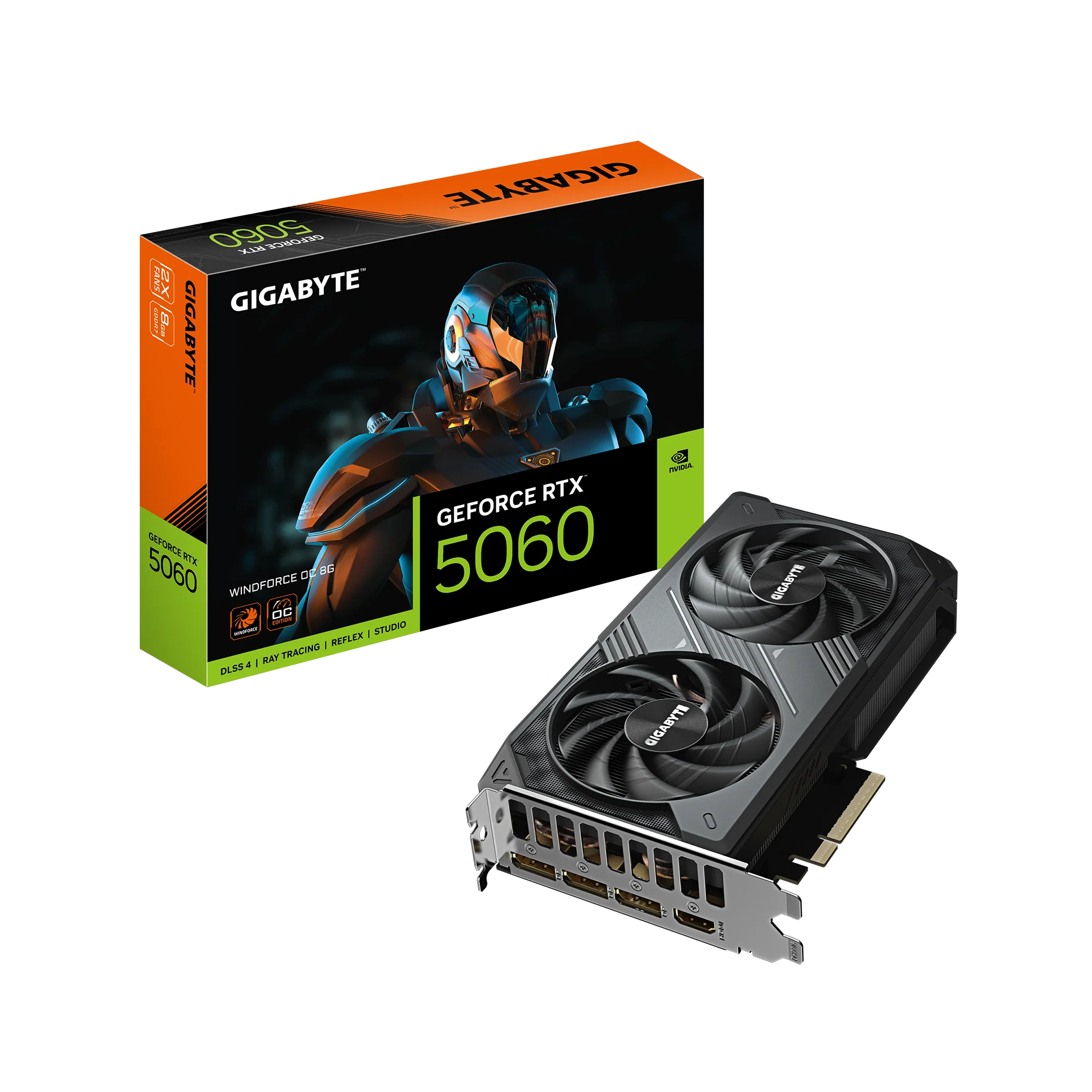 GIGABYTE GeForce RTX 5060 WINDFORCE MAX OC 8G GDDR7 Graphics Card gallery thumbnail