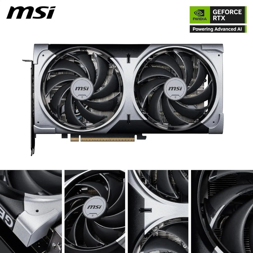 MSI GeForce RTX 5070 VENTUS 2X OC 12GB GDDR7 Graphics Card - OC Black gallery thumbnail