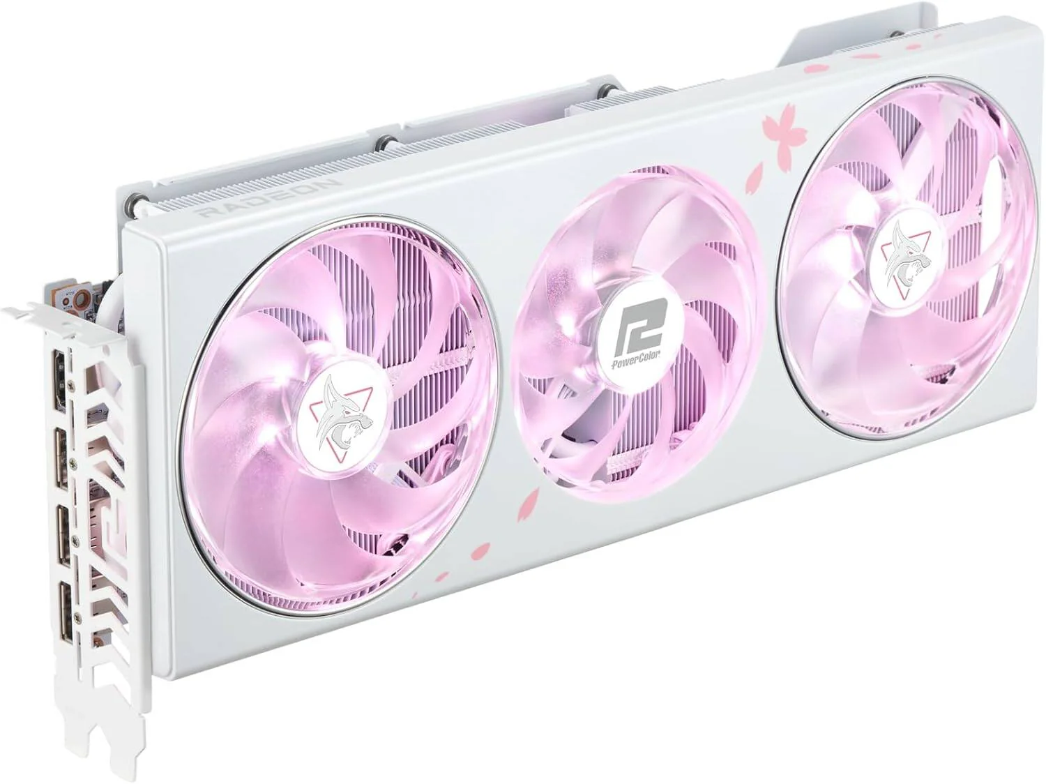 PowerColor Hellhound Sakura Radeon RX 7800 XT OC 16GB GDDR6 White Graphics Card gallery thumbnail