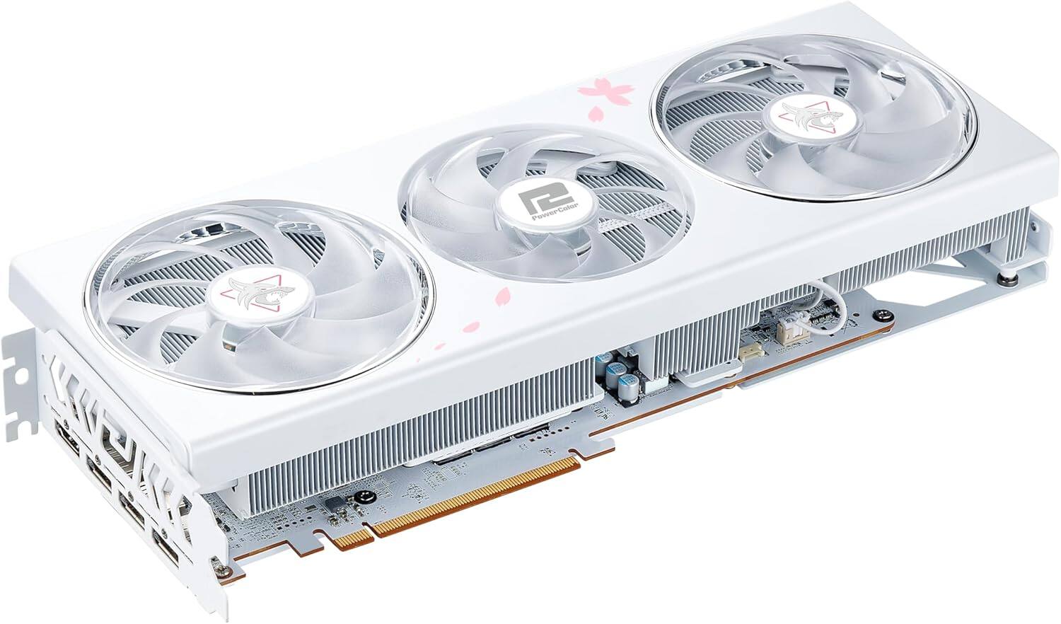 PowerColor Hellhound Sakura Radeon RX 7800 XT OC 16GB GDDR6 White Graphics Card gallery thumbnail