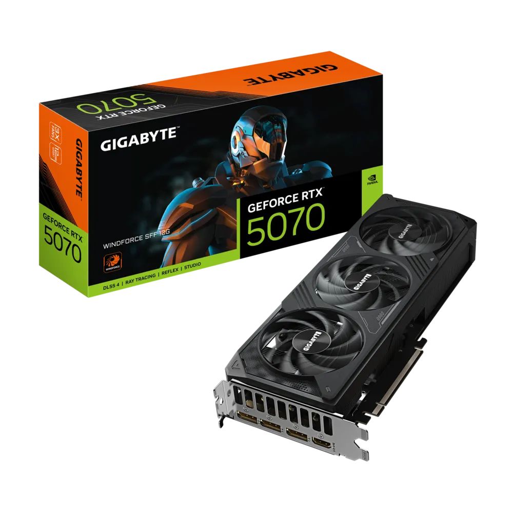 Gigabyte GeForce RTX 5070 WINDFORCE SFF 12GB GDDR7 Graphics Card product image