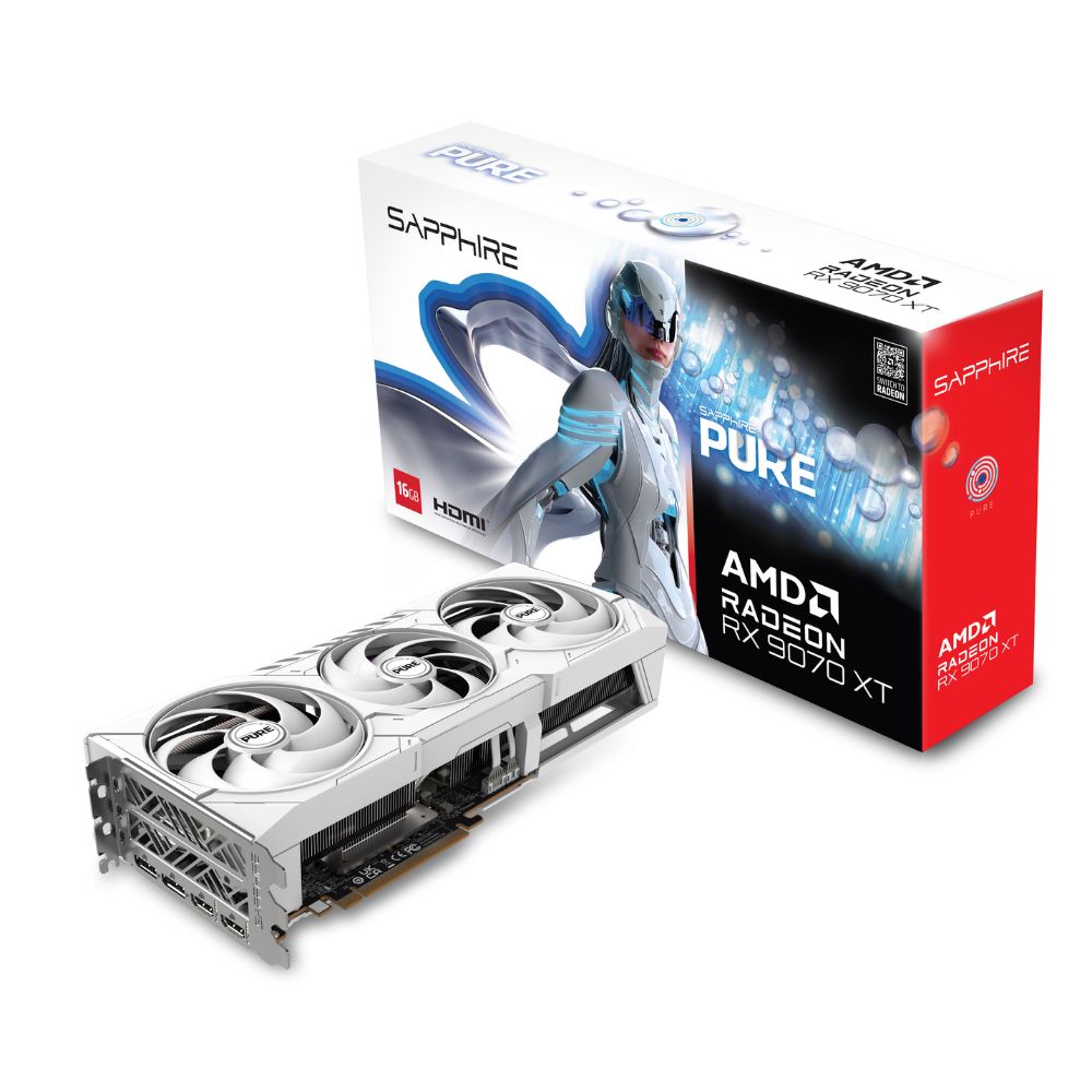 Sapphire Radeon RX 9070 XT PURE 16GB GDDR6 Graphics Card product image