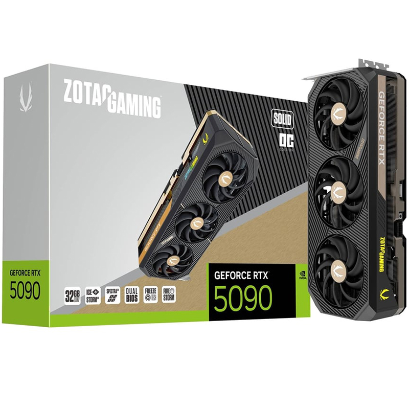 ZOTAC GAMING GeForce RTX 5090 SOLID OC 32GB GDDR7 Graphics Card product image