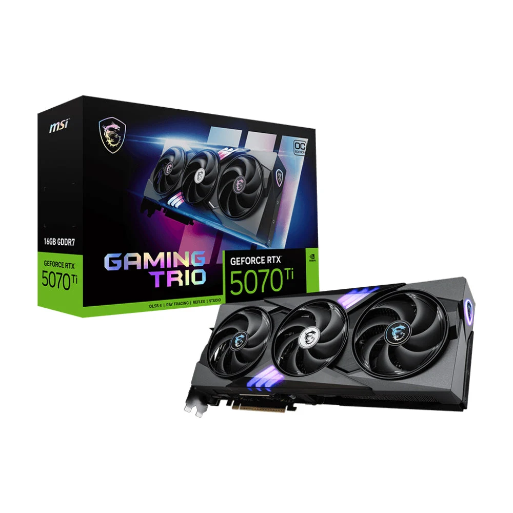 MSI GeForce RTX 5070 Ti 16G GAMING TRIO OC 16GB GDDR7 Graphics Card product image